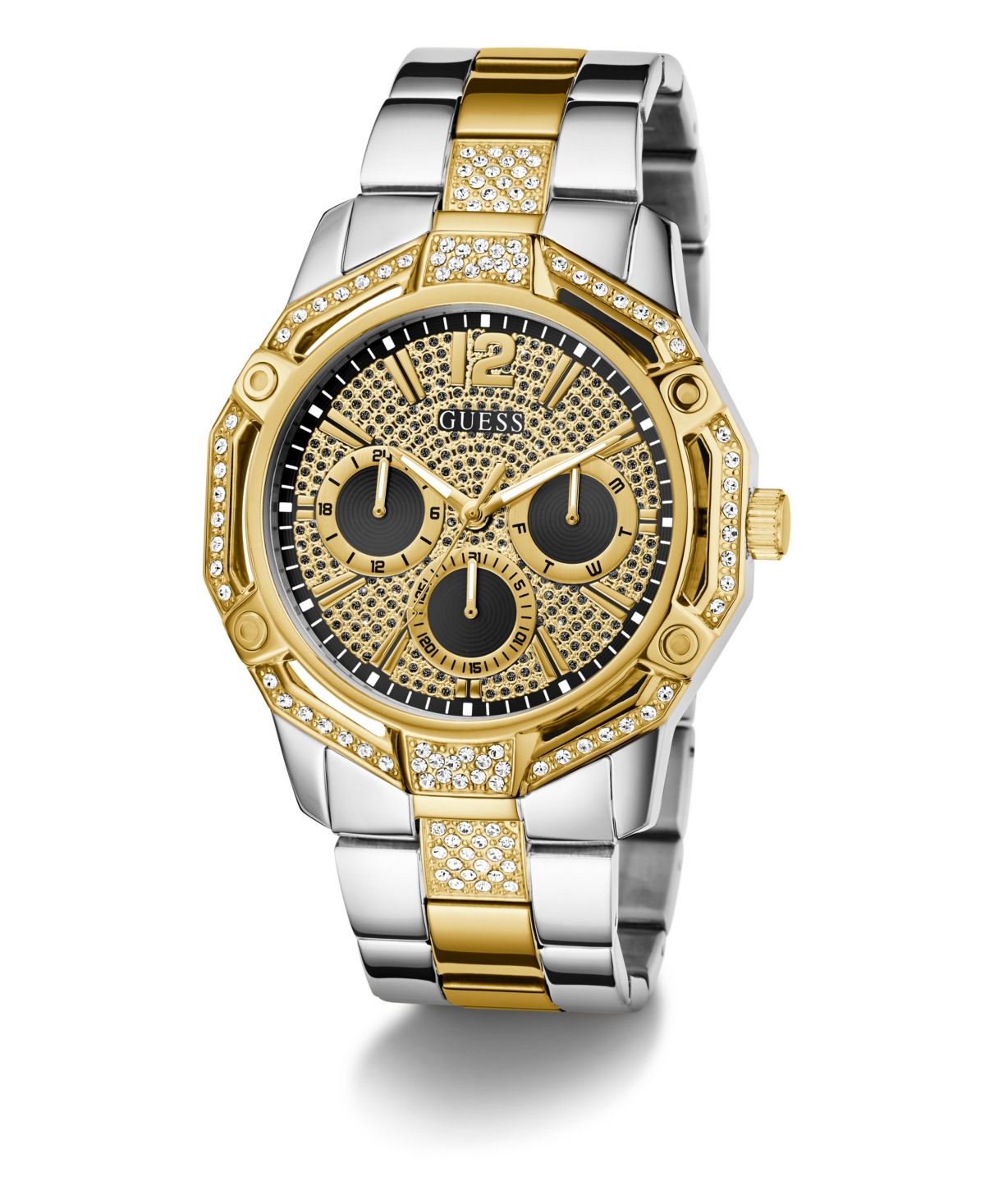 Guess Men's Two-Tone Multi-function Watch, 46mm