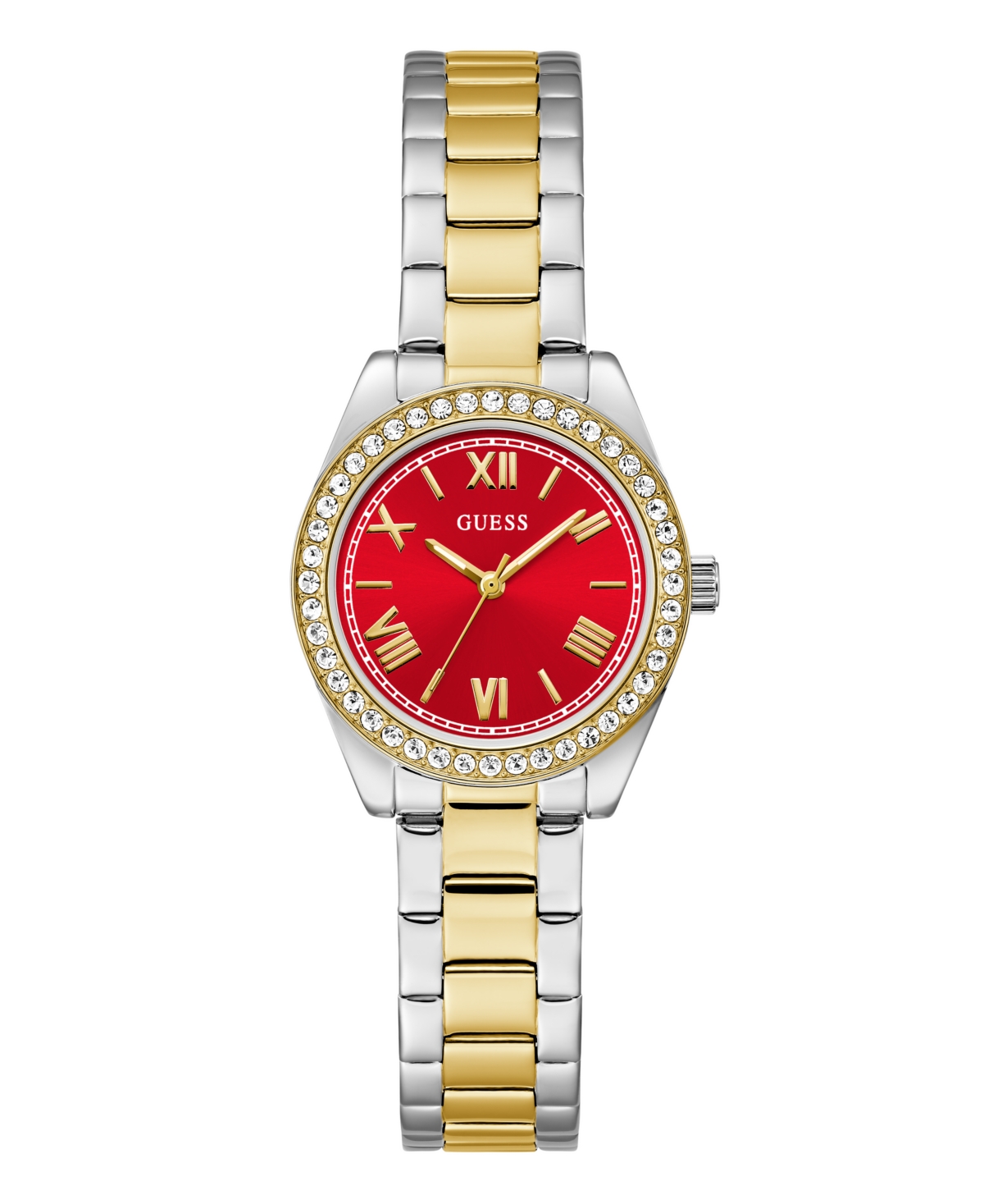 Guess Women's Two-tone Analog Watch, 30mm In Gold