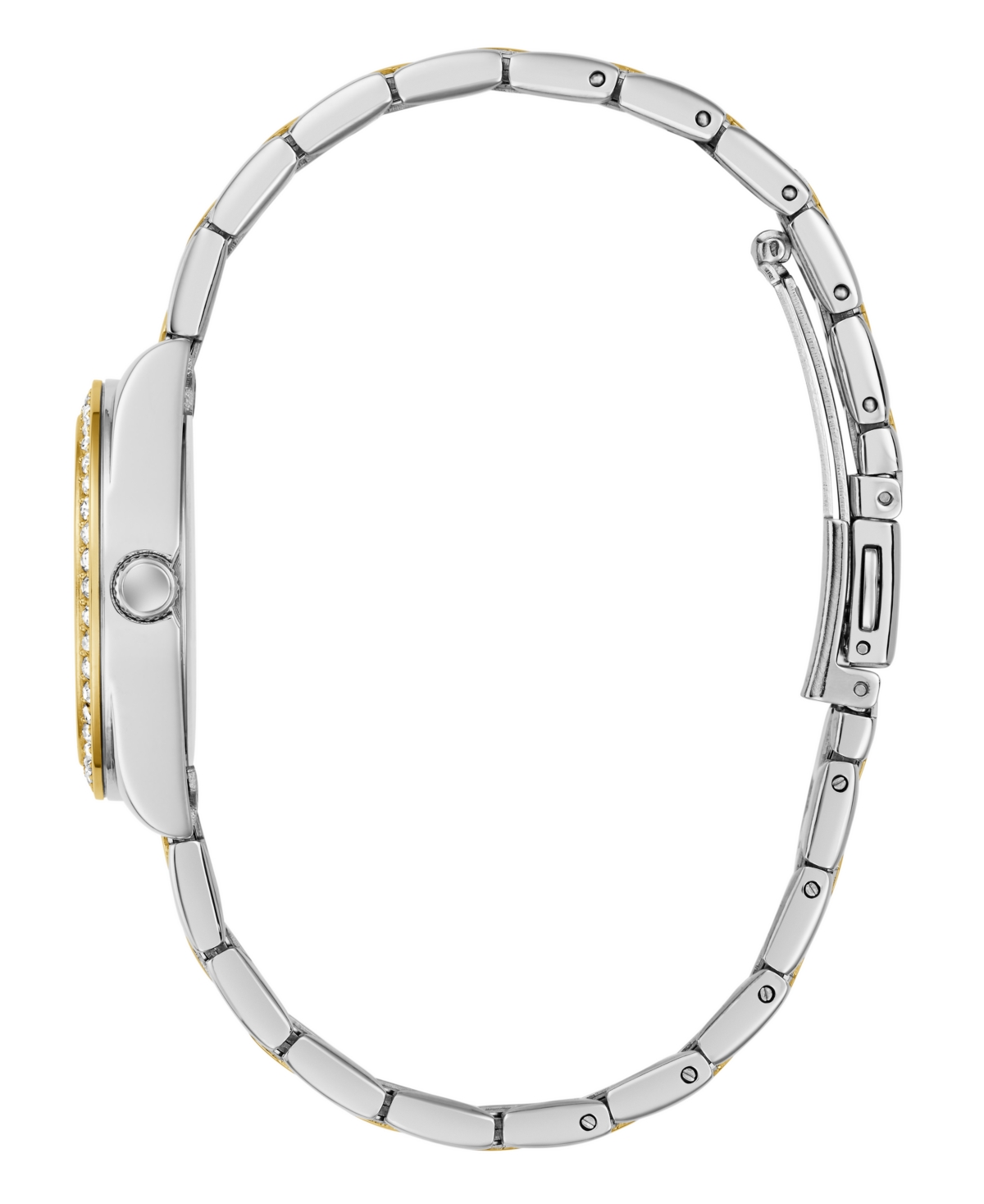 Guess Women's Two-tone Analog Watch, 30mm In Gold