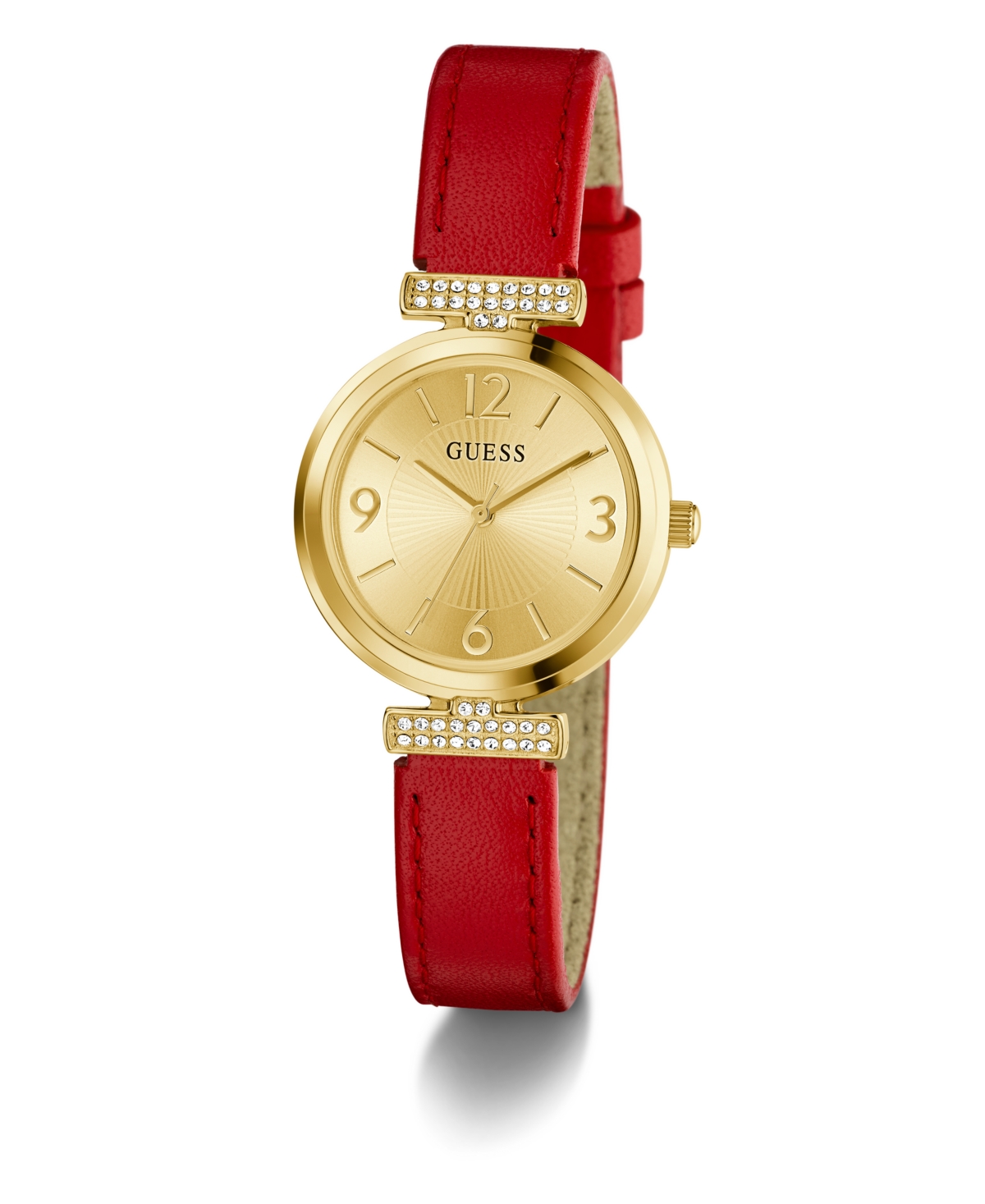Guess Women's Red Gold Tone Analog Watch, 28mm
