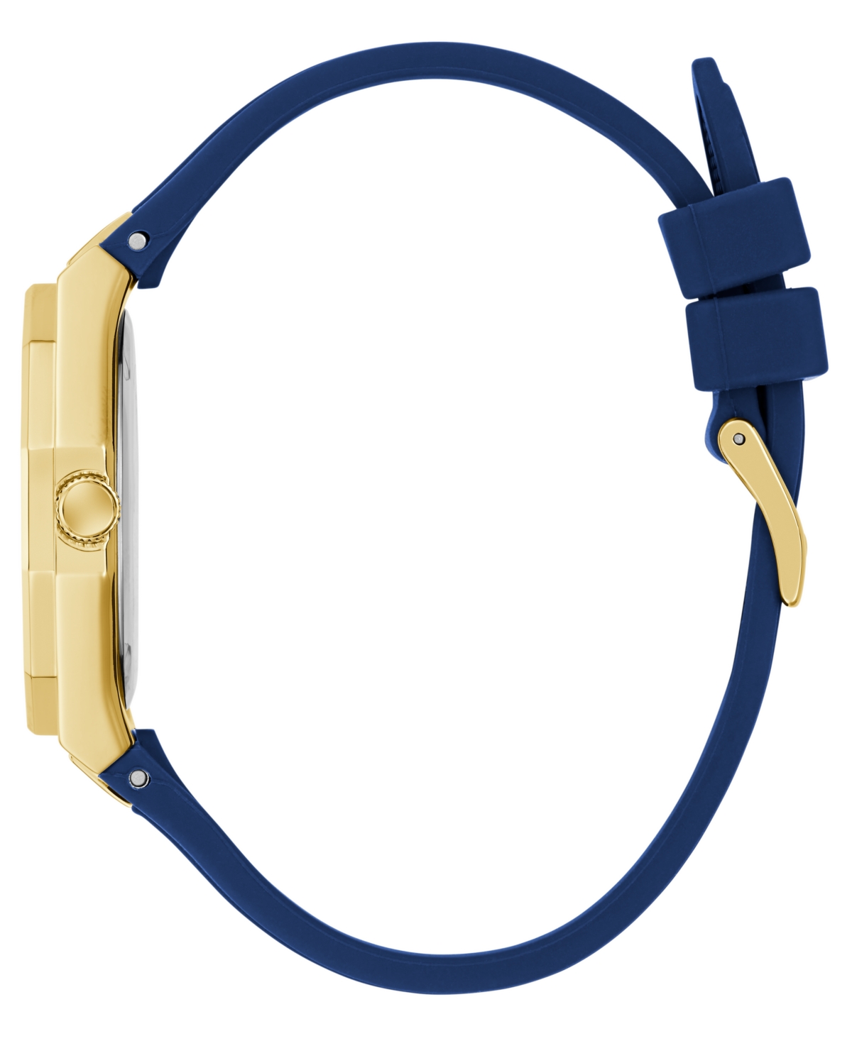 Guess Women's Blue Rose Gold Tone Analog Watch, 36mm In Blue