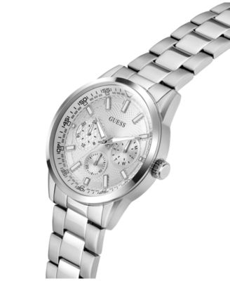 Men's Silver Tone Multi-function Watch, 44mm