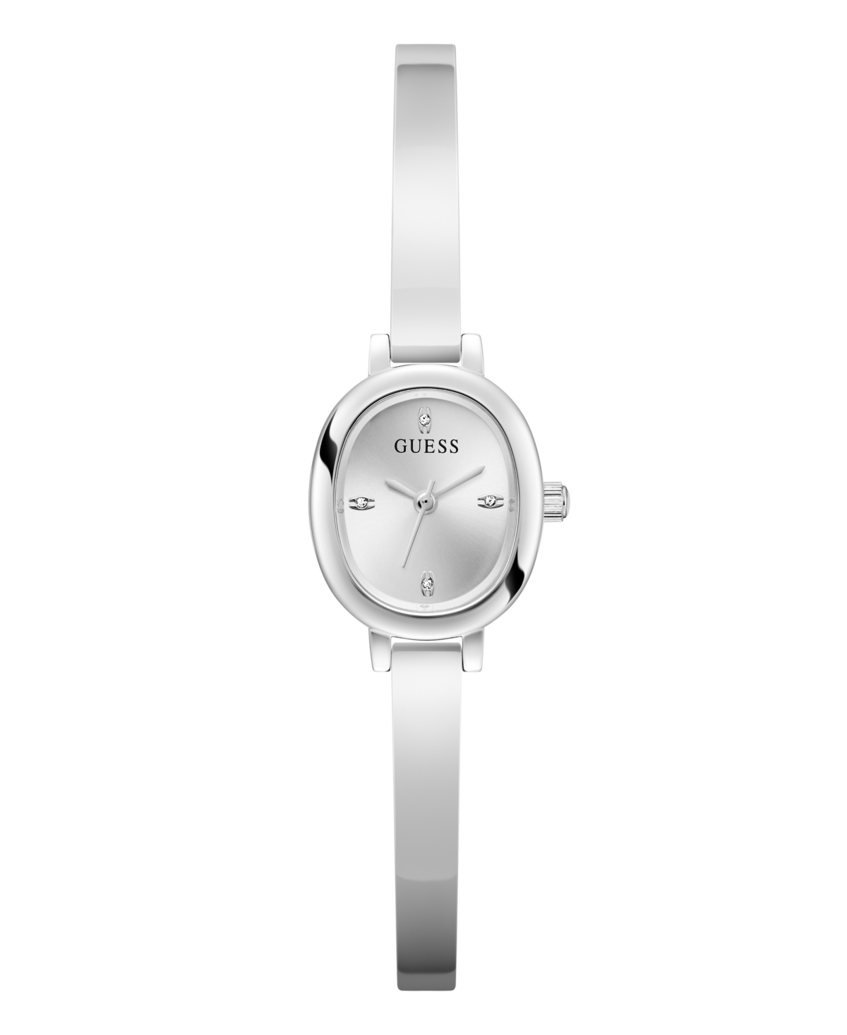 Guess Women's Silver Tone Analog Watch, 21mm