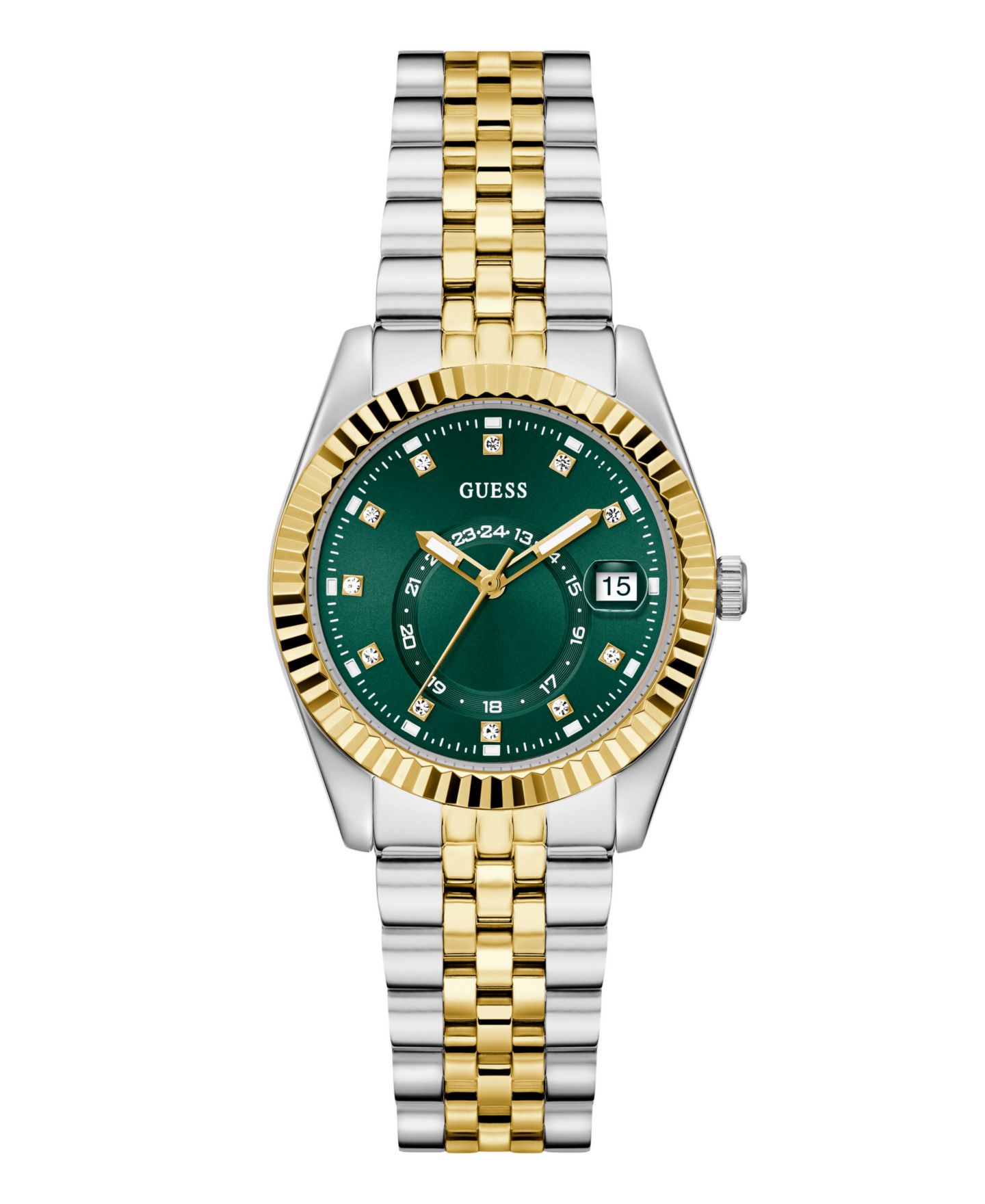 Женские часы GUESS Two-Tone Multi-function Date, 34mm — фото 1