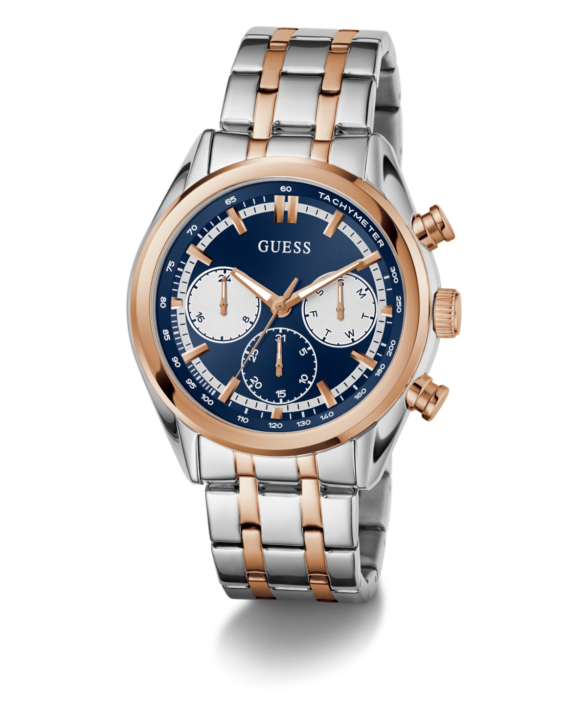 Guess Men's Two-Tone Multi-function Watch, 44mm