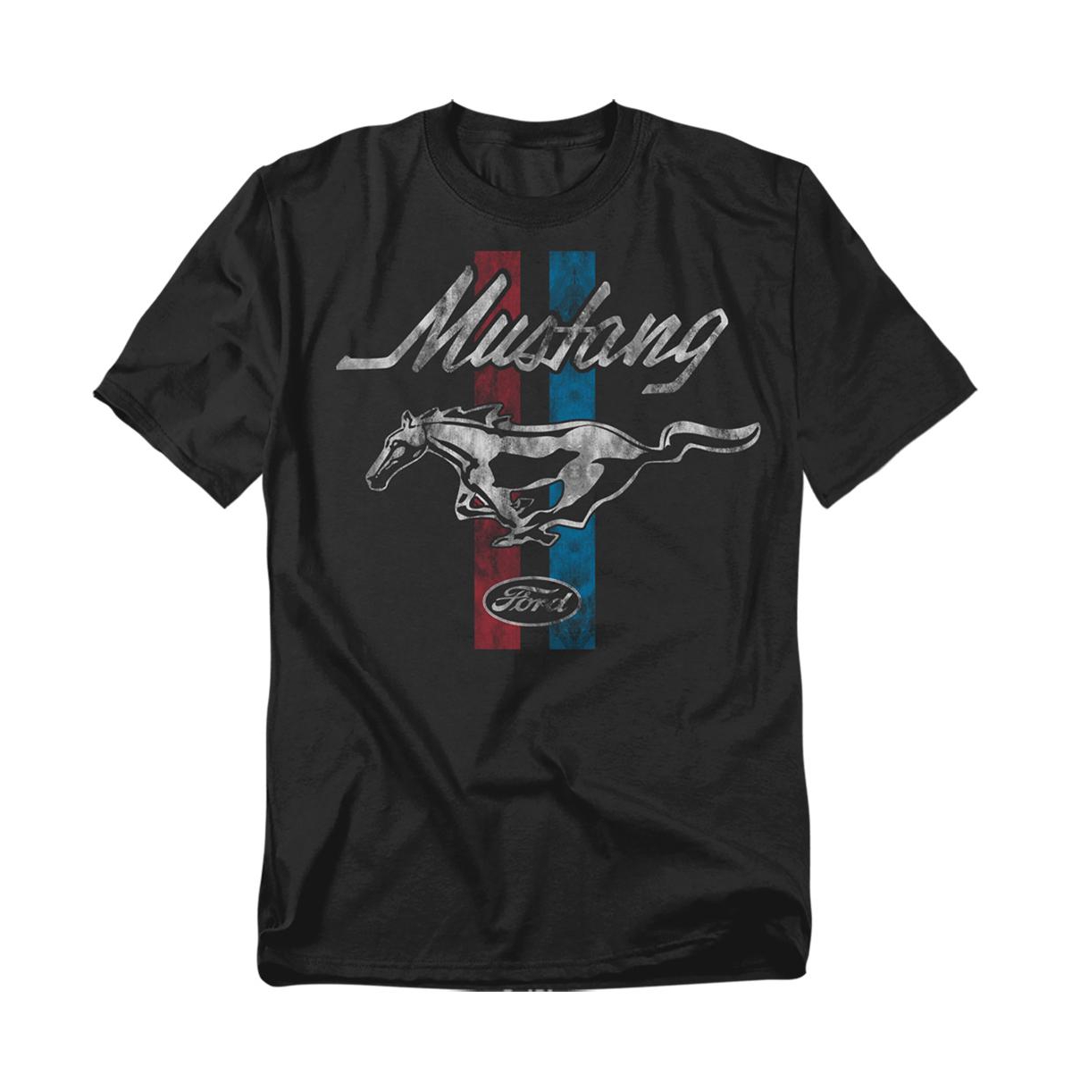 Men's Mustang Stripes T-Shirt - Black