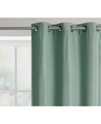 Modern Living 2 Pack Textured Woven Light Filtering Grommet Top Window Curtain Panels - in. Long