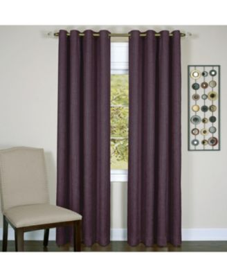  Vesper Room Darkening Grommet Top Crinkled Satin Lined Single Window Curtain Panel - 84 in. Long