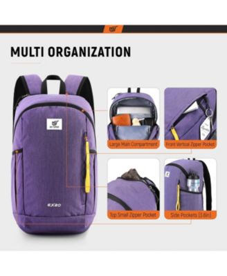 Small Backpack 20L Hiking Backpack Lightweight Travel Daypack for Women Men(Purple)