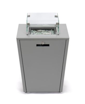 Grey Aluminum Outdoor Patio Chaise Lounge Chair With Arms