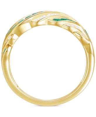 Created Sapphire, Created White Sapphire & Multi-Gemstone Ring in Sterling Silver