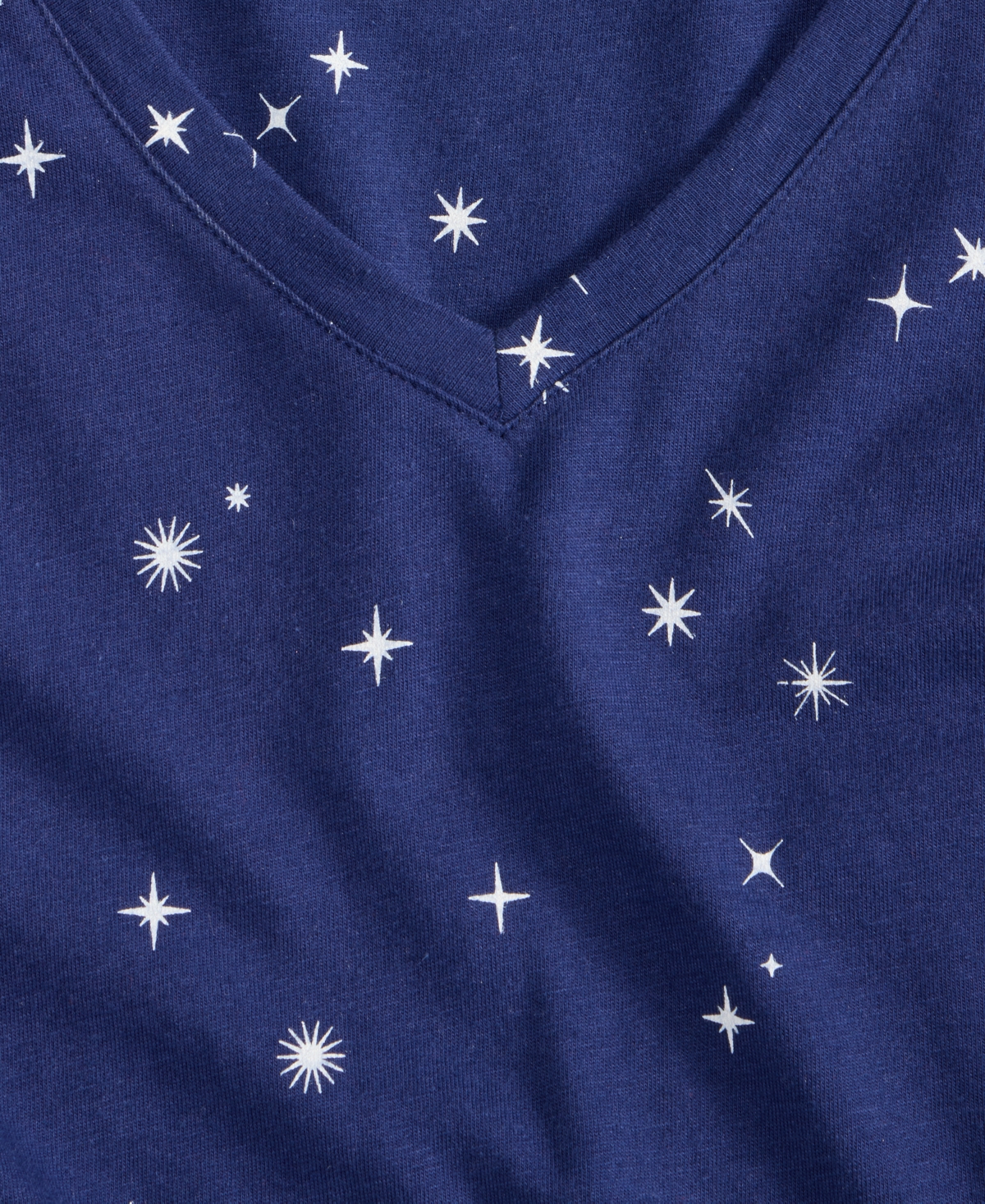 Charter Club Women's Printed Jersey Sleepshirt In Blue