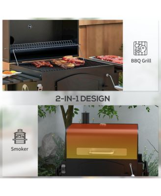 Charcoal Grill, BBQ with Adjustable Charcoal Height,