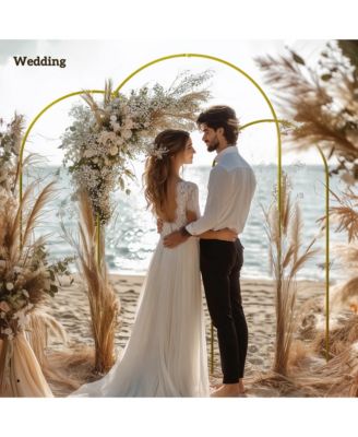 Metal Arch Backdrop Sd Set of 3, 7/6.5/6 ft Wedding Arch Frame