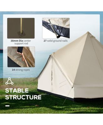 16  Large Portable 10 Man Hunting Fishing Camping Bell Tent