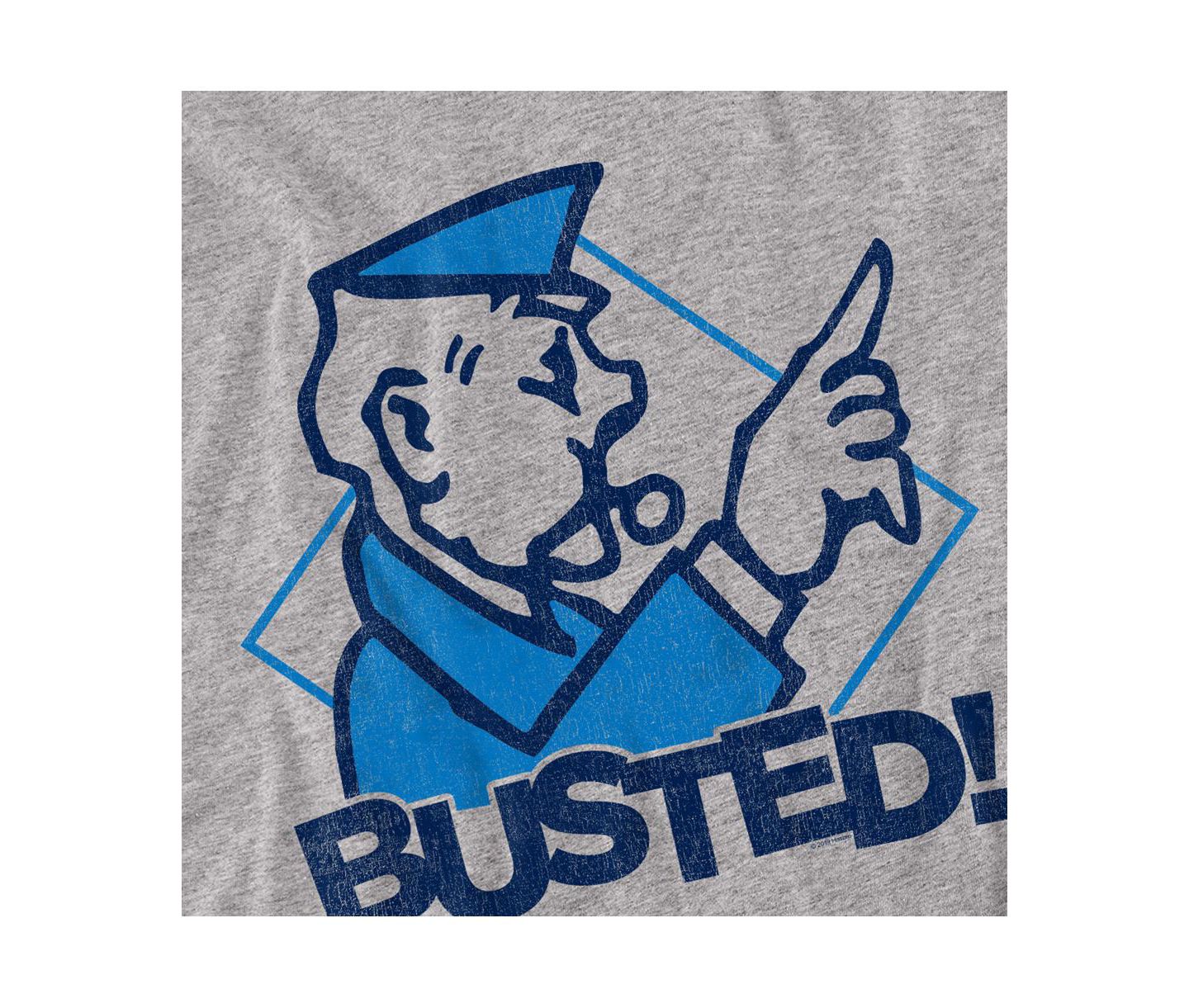 Мужская футболка MONOPOLY You're Busted, цвет: Меланжевый — фото 2