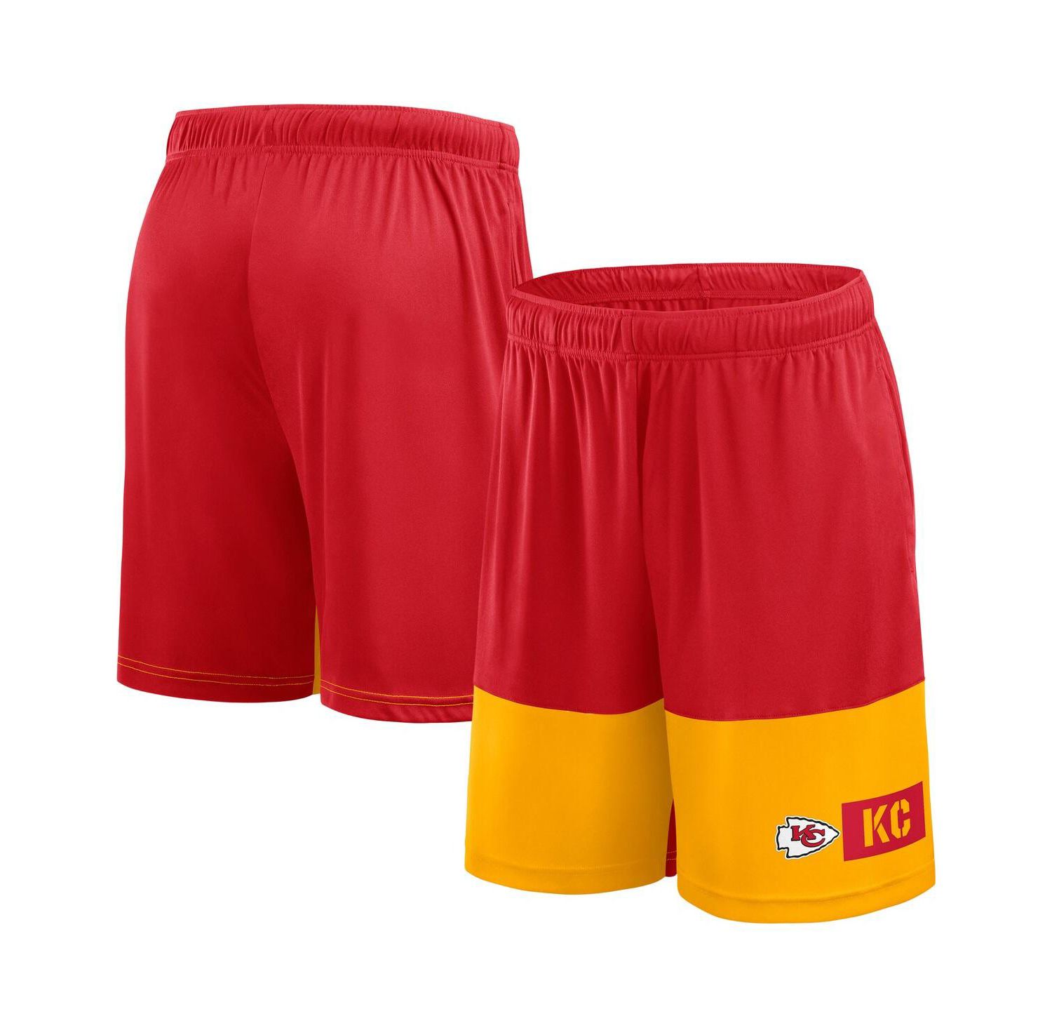 Men's Red/Gold Kansas City Chiefs Big & Tall Best of the Best Performance Shorts