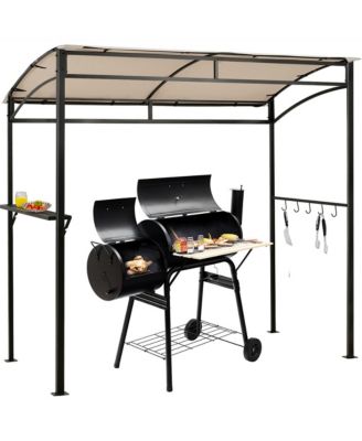 7'x4.5' Grill Gazebo Outdoor Patio Garden BBQ Canopy Shelter Storage Hook