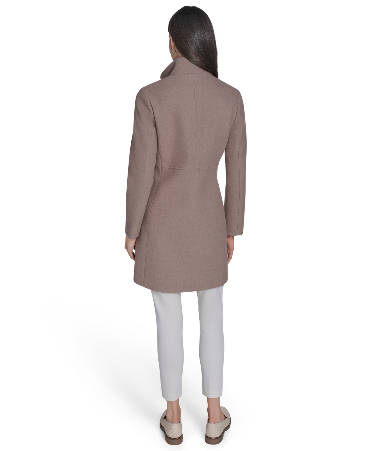 Calvin Klein Women's Walker Coat, Created For Macy's In Brown