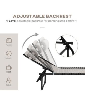 2 Chaise Lounge Pool Chairs, Folding, Reclining