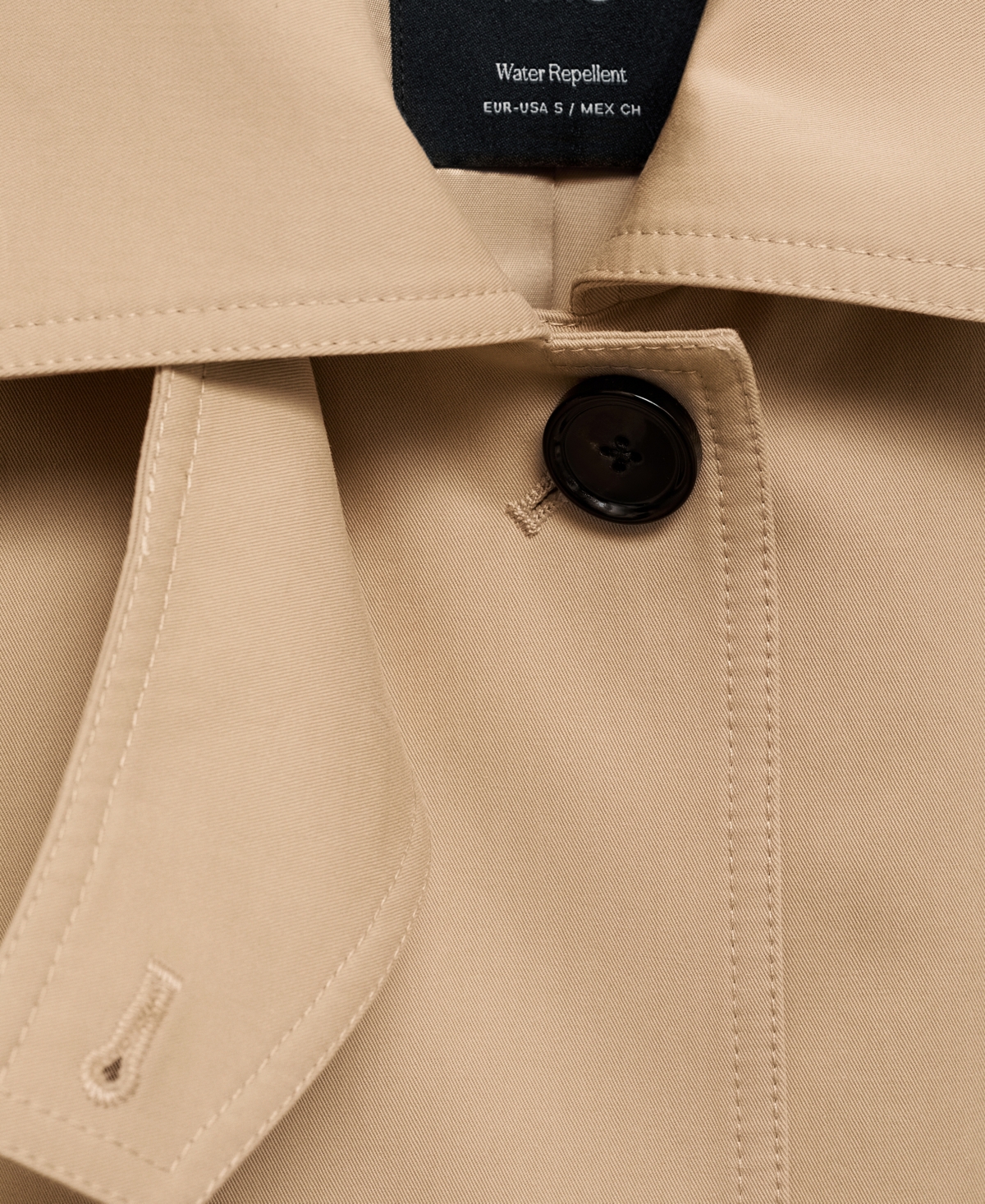 Mango Belted Water Repellent Long Trench Coat In Brown