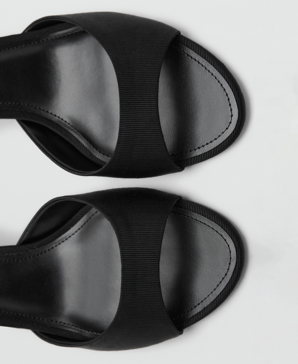 Mango Women's Kitten-heel Strap Sandals In Black