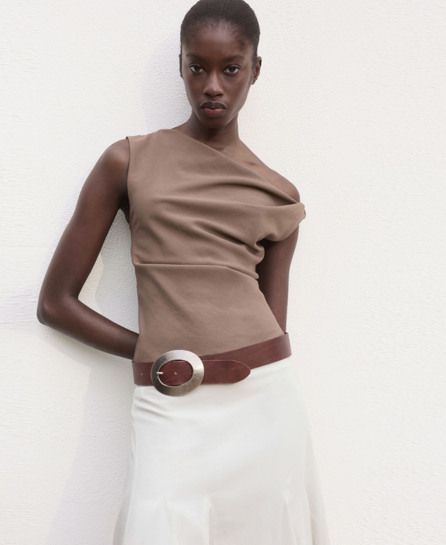 Women's Pleated Midi Skirt