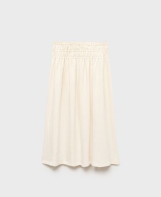 MANGO - Women's Long Gathered Panel Skirt