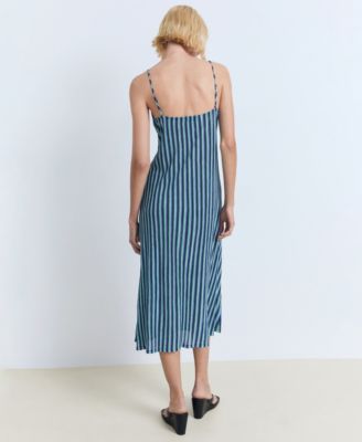 Women's Striped Gathered Dress
