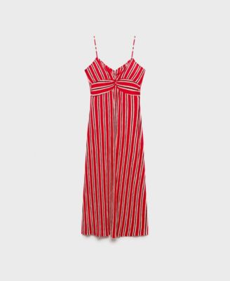Women's Striped Gathered Dress