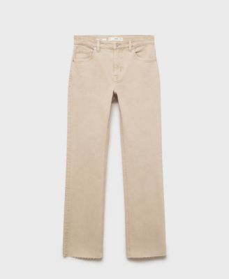 MANGO - Women's Sienna Flared Cropped Jeans