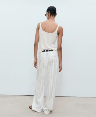 Women's Strappy Linen Top