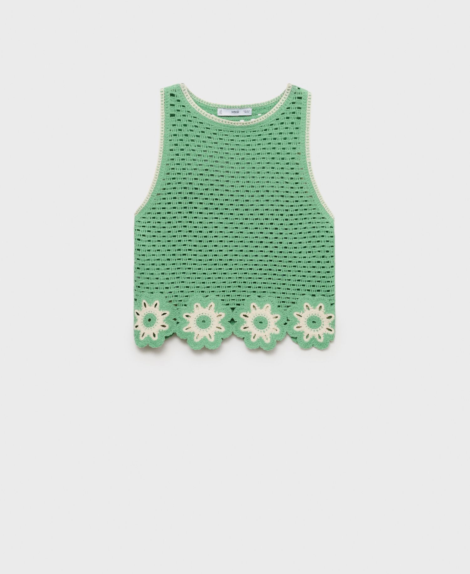 Women's Floral Finishes Crochet Top