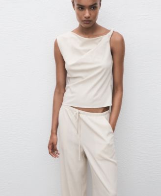 Women's Drawstring Straight Pants