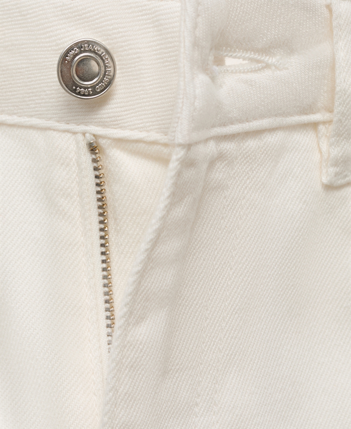 Mango High Waist Wide Leg Jeans In Neutral