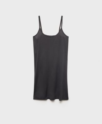 MANGO - Women's Straps Micro-Modal Nightgown