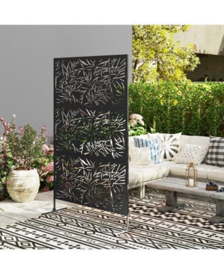Metal Outdoor Privacy Screen Outdoor Divider Trellis Bamboo