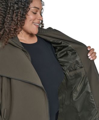 Plus Size Belted Long-Sleeve Wrap Coat, Created for Macy's