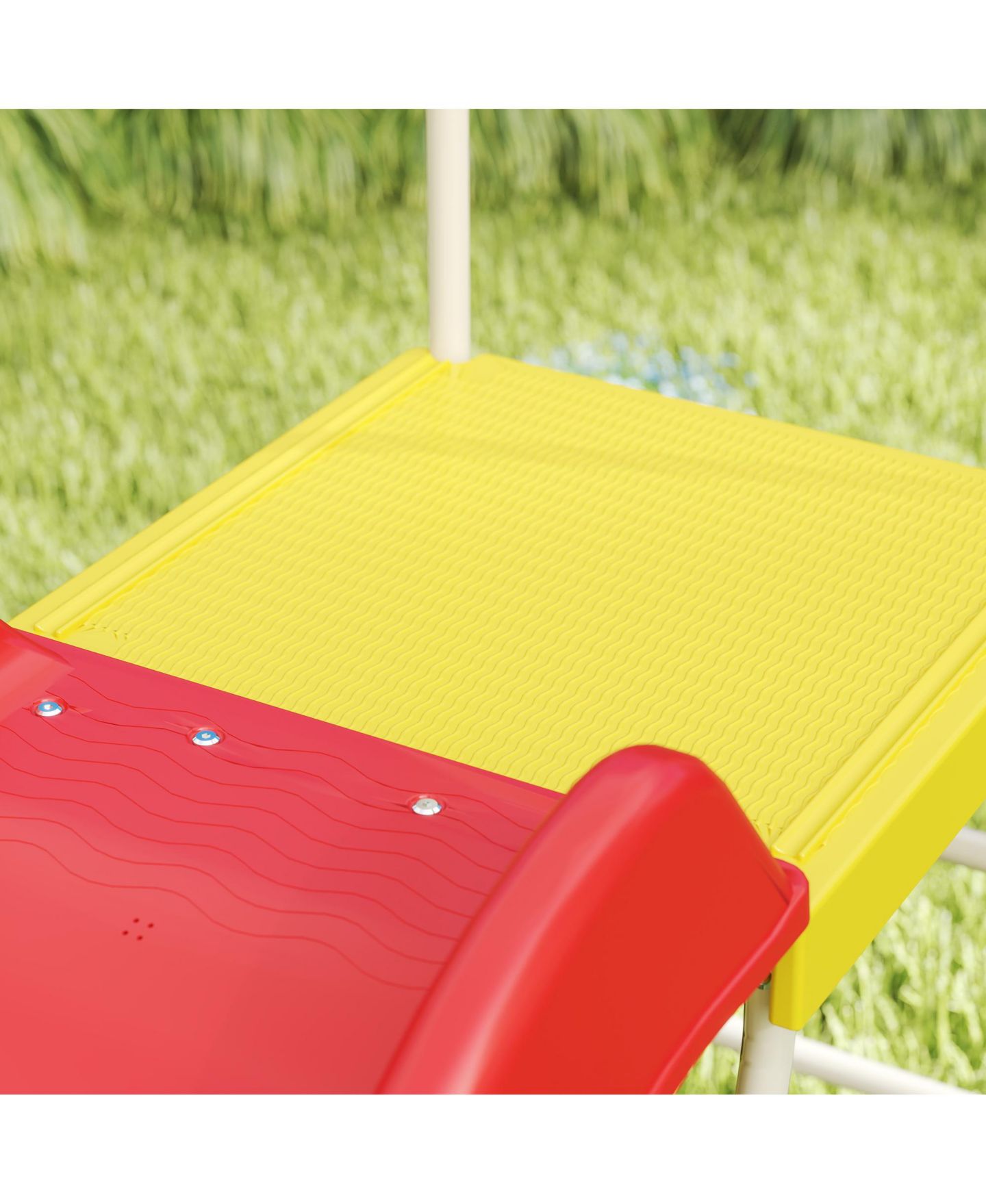 Детская игрушка Qaba 6ft Metal Freestanding Slide, 99 lbs. Capacity, Ages 3-8, цвет: Красный — фото 8