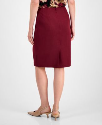 Women's Stretch-Crepe Slim Pencil Skirt