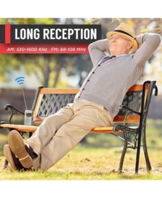 Portable Radio: AM/FM, Long Range, Battery Operated