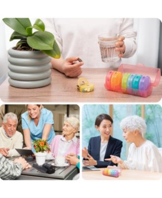 Weekly Pill Organizer 7 Day 2 Times a Day