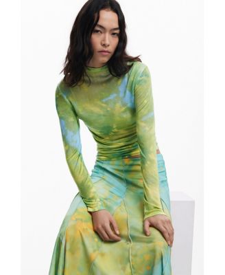 Women's Long godet skirt