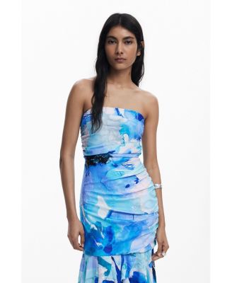 Women's Asymmetric bandeau dress