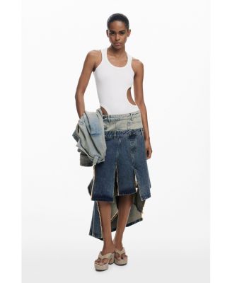 Women's Long skirt with double waistband