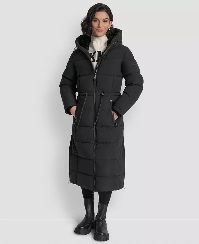 Women's Hooded Anorak Maxi Puffer Coat