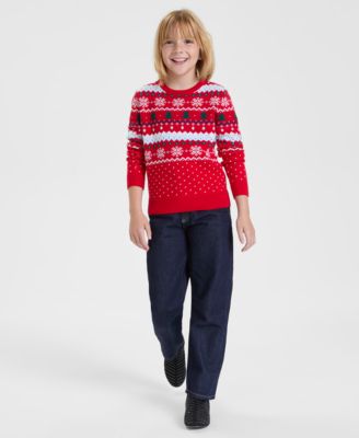 Girls Fair Isle Sweater, Macy's Exclusive