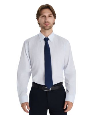 Men's Regular Fit Micro Check Dress Shirt, Macy's Exclusive