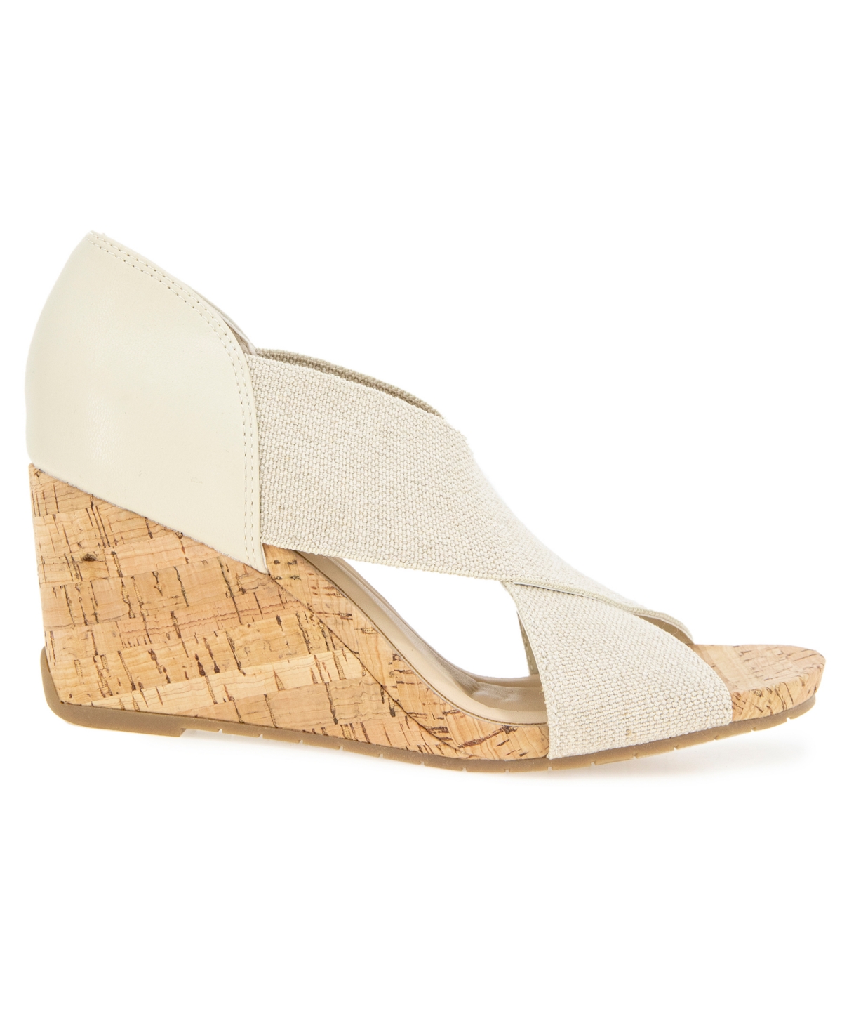 Kenneth Cole Reaction Women's Gelena Stretch Wedge Sandals In White