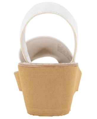 Women's Fine Glass Wedge Sandals